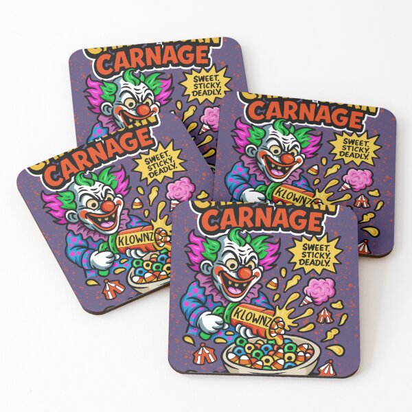 Item preview, Candy Korn Carnage | Creepy Killer Clown Cereal Parody designed and sold by BeautifullyBlaze.