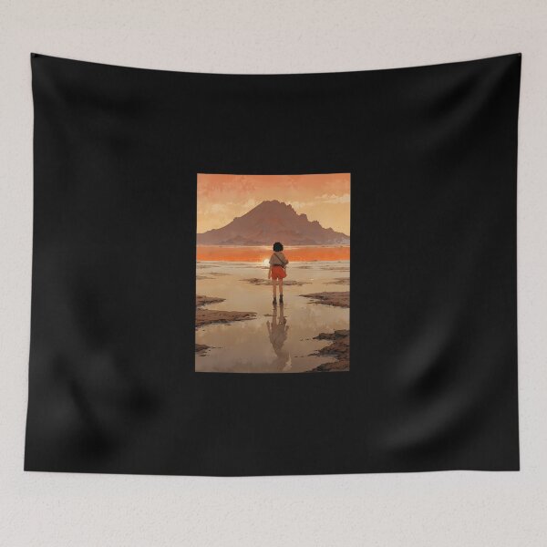 Item preview, Desert Illusion - A Dreamy Retro Anime Artwork designed and sold by ConnyBohm.