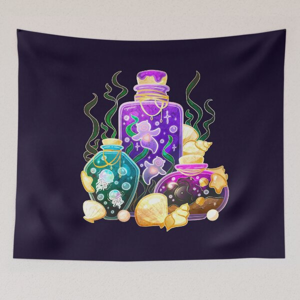 Item preview, Deep Sea Potion Bottles designed and sold by heysoleilart.
