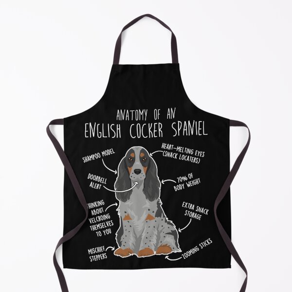 Item preview, Blue Roan and Tan English Cocker Spaniel Dog Anatomy designed and sold by Clara Hollins.