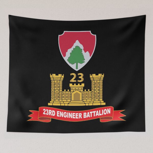 Item preview, Army - 23rd Engineer Battalion - ENG  Br - Ribbon X 300 designed and sold by Military Insignia Products.