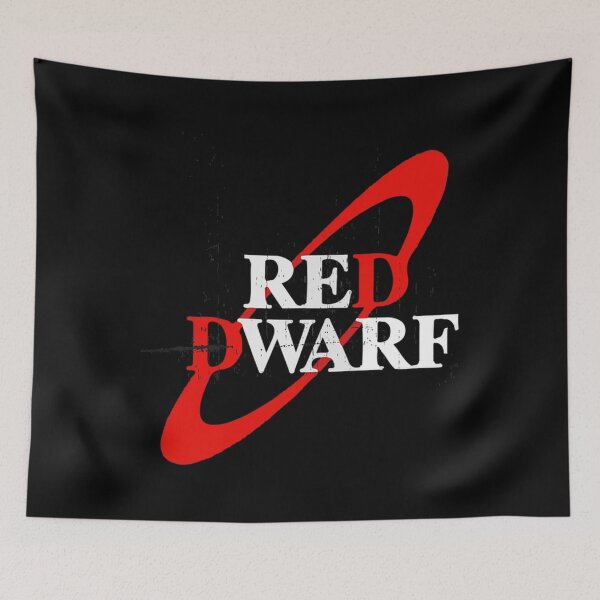 Item preview, Distressed Red Dwarf Logo designed and sold by NathanDanielDie.