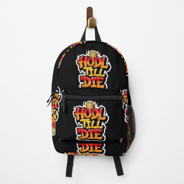 Artikelvorschau, Bitcoin Hodl Till I Die Graffiti-Design entworfen und verkauft von RadDeck.