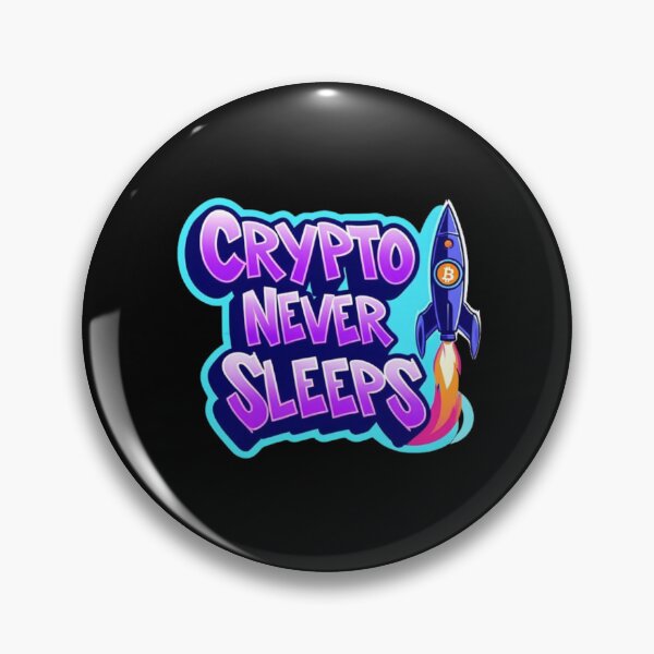 Artikelvorschau, Bitcoin Crypto Never Sleeps Graffiti-Kunstwerk entworfen und verkauft von RadDeck.