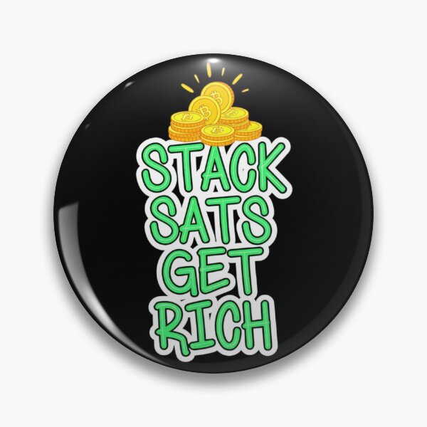 Artikelvorschau, Bitcoin Stack Sats Get Rich Graffiti Artwork entworfen und verkauft von RadDeck.