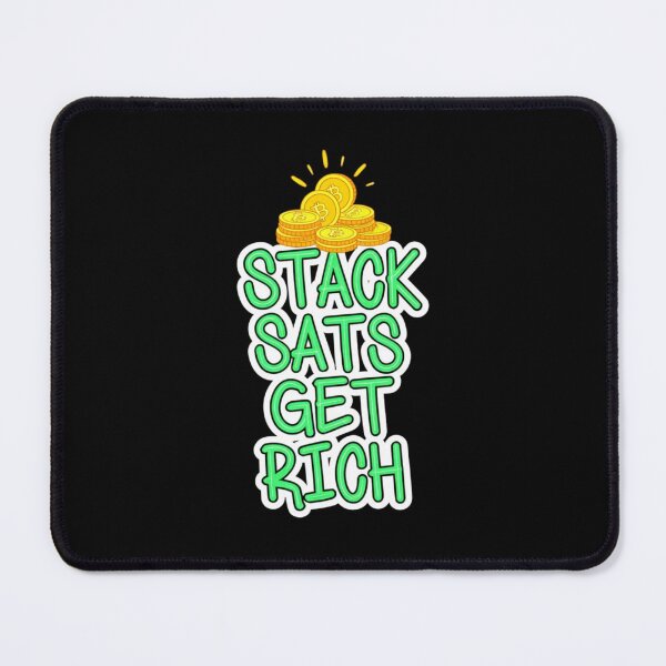 Item preview, Bitcoin Stack Sats Get Rich Graffiti Artwork designed and sold by RadDeck.