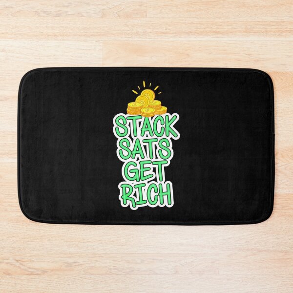 Item preview, Bitcoin Stack Sats Get Rich Graffiti Artwork designed and sold by RadDeck.