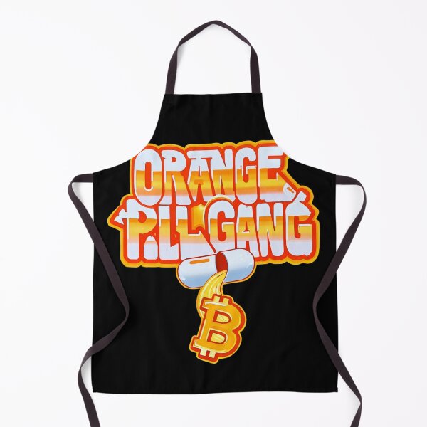 Item preview, Bitcoin Orange Pill Gang Graffiti Slogan designed and sold by RadDeck.