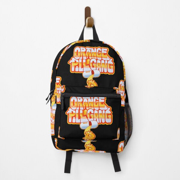 Item preview, Bitcoin Orange Pill Gang Graffiti Slogan designed and sold by RadDeck.
