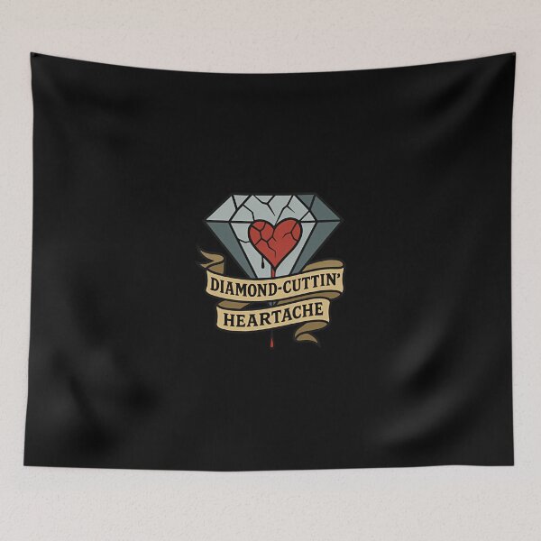 Item preview, Diamond-Cuttin' Heartache  Lyric Inspired Tatoo Design designed and sold by BarryPUrquhart.
