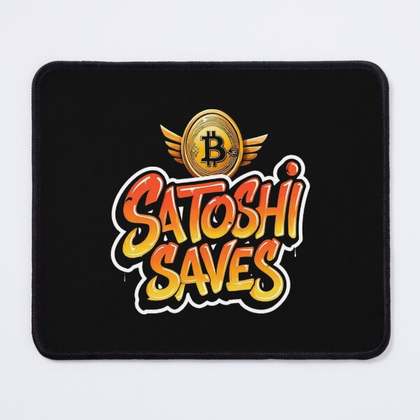 Item preview, Bitcoin Satoshi Saves Graffiti Design designed and sold by RadDeck.