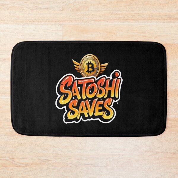 Item preview, Bitcoin Satoshi Saves Graffiti Design designed and sold by RadDeck.