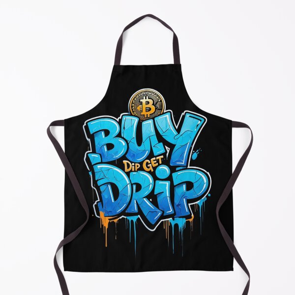 Item preview, Bitcoin Buy Dip Get Drip Graffiti Slogan designed and sold by RadDeck.