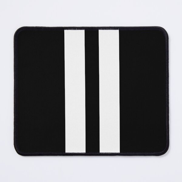 Item preview, Dual Racing Stripes - Large Gap (White on Black) designed and sold by Racing Stripes Only.