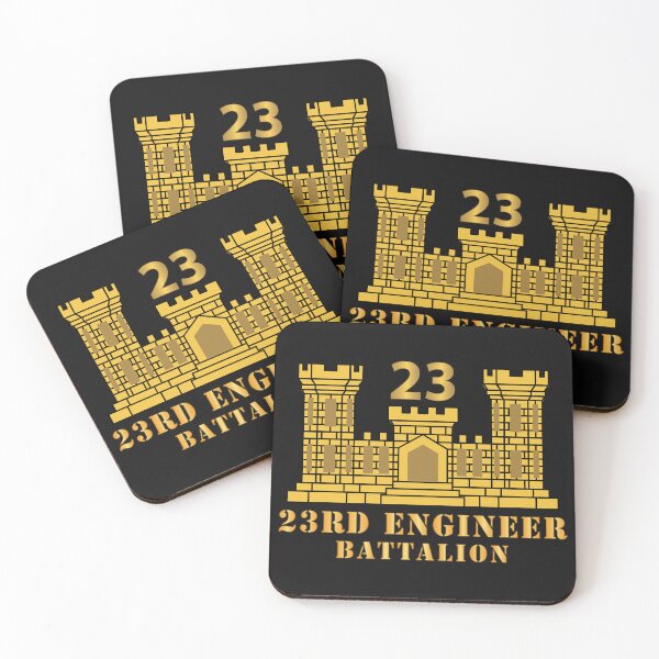 Item preview, Army - 23rd Engineer Battalion w ENG Branch Ribbon X 300 designed and sold by Military Insignia Products.