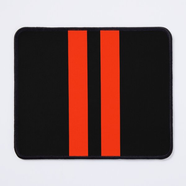 Item preview, Dual Racing Stripes - Large Gap (Red on Black) designed and sold by Racing Stripes Only.