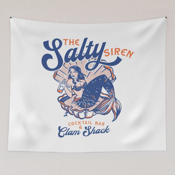 Item preview, The Salty Siren Cocktail Bar And Clam Shack designed and sold by HolDouga.