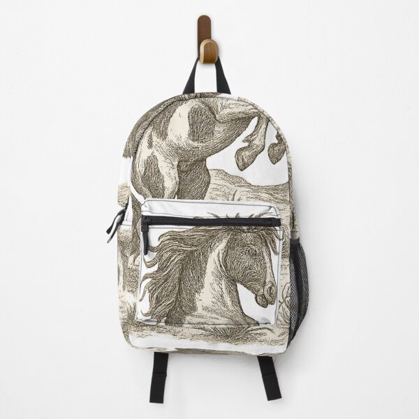 Item preview, Wild Horse & Buffalo Western Art Rustic Desert Wildlife Scene Vintage Nature Lover Print designed and sold by LOWKEY LEGENDARY APPAREL™.