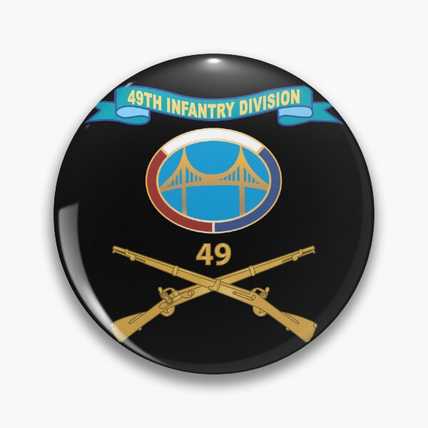 Item preview, Army - 49th Infantry Division -  HQ Headquarters w Br - DUI - Ribbon X 300 designed and sold by Military Insignia Products.