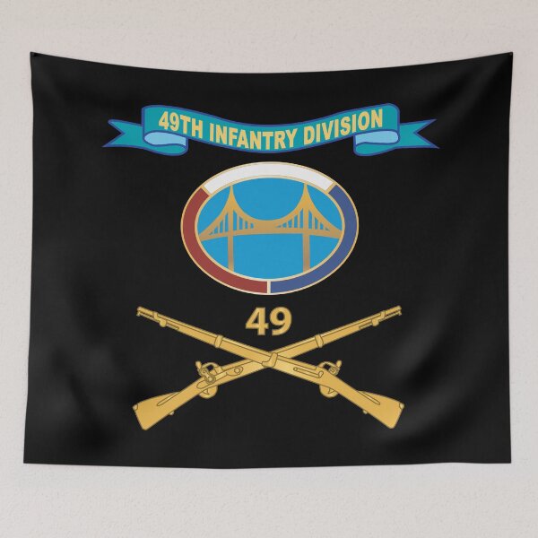 Item preview, Army - 49th Infantry Division -  HQ Headquarters w Br - DUI - Ribbon X 300 designed and sold by Military Insignia Products.