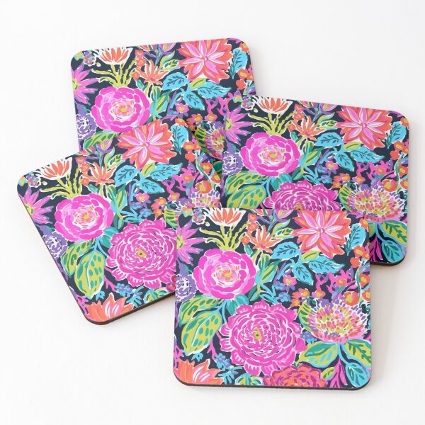 Item preview, Hot Pink and Orange Floral Pattern designed and sold by NamisNook.