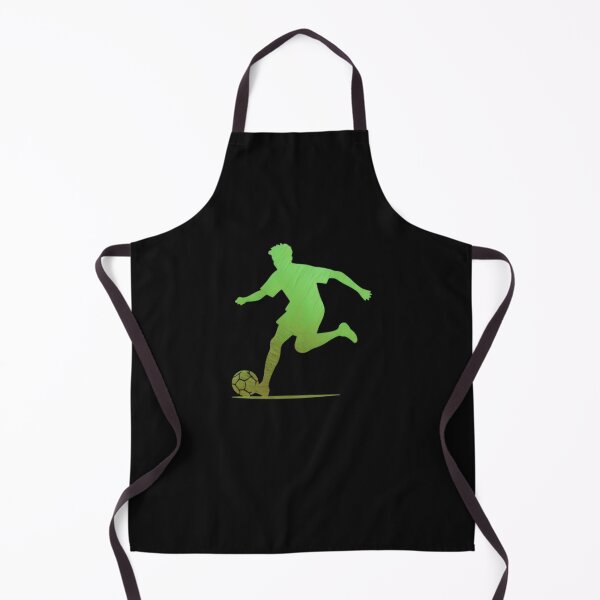 Item preview, A soccer player skilfully dribbles the football across the playground_Green paint designed and sold by Aariq.