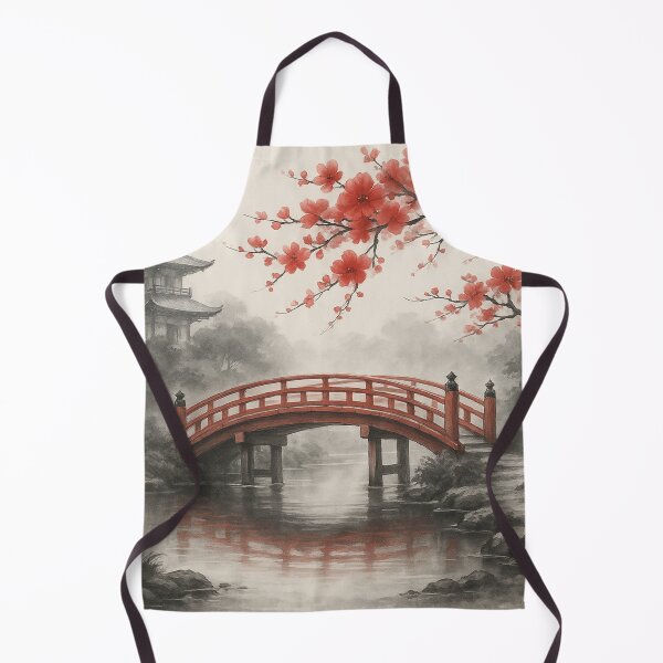 Item preview, Vermilion Bridge and Blossoms designed and sold by Kipepeo2025.