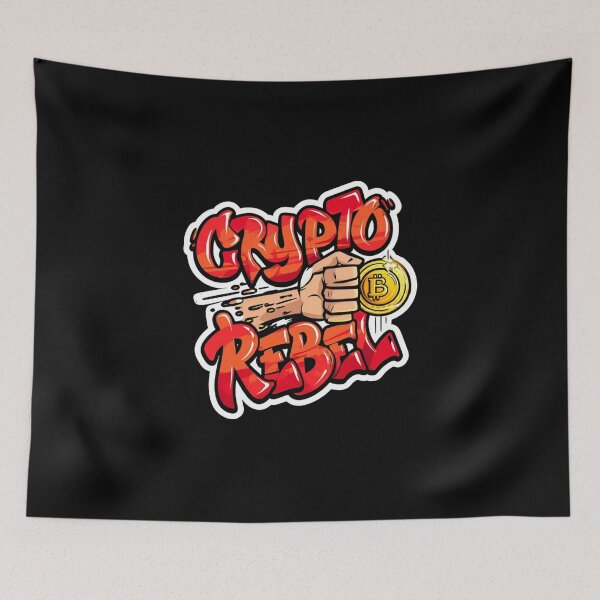 Item preview, Bitcoin Crypto Rebel Streetwear Art designed and sold by RadDeck.