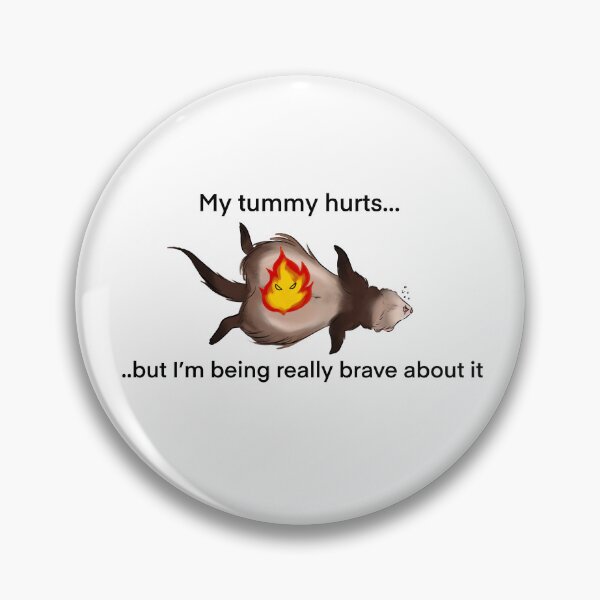 Item preview, My Tummy Hurts Ferret  designed and sold by cassart03.