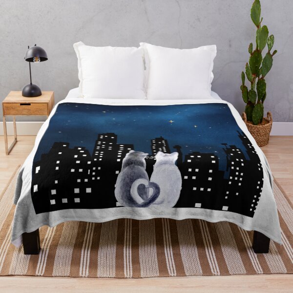 Item preview, Cats in love watching the night city designed and sold by SL-4RTS.