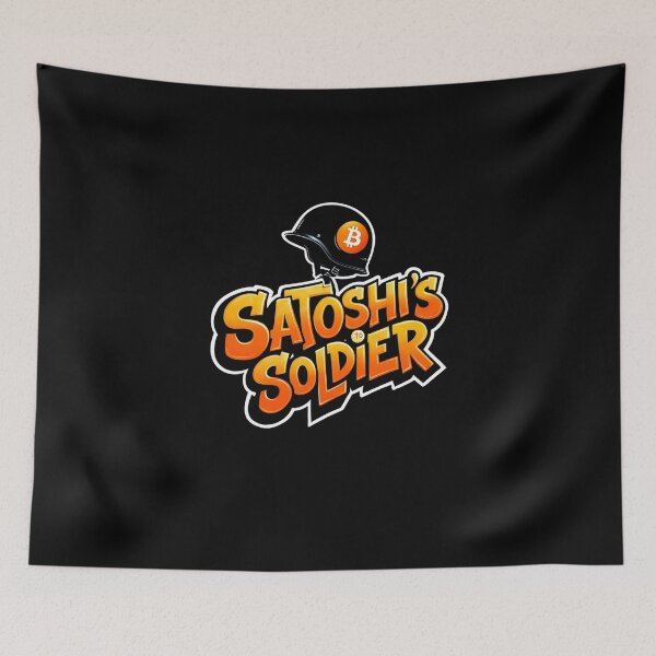 Item preview, Bitcoin Satoshis Soldier Graffiti Artwork designed and sold by RadDeck.