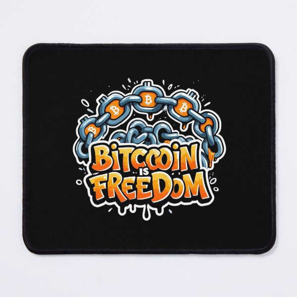 Item preview, Bitcoin Is Freedom Urban Artwork designed and sold by RadDeck.