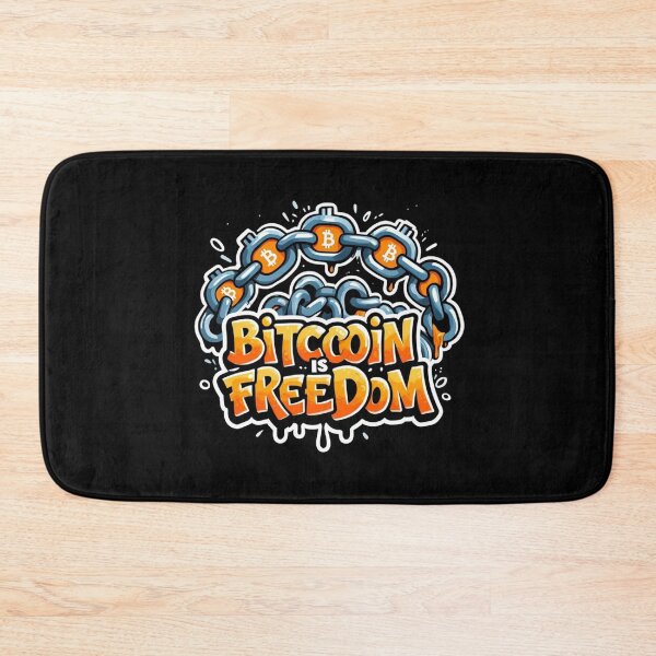 Item preview, Bitcoin Is Freedom Urban Artwork designed and sold by RadDeck.