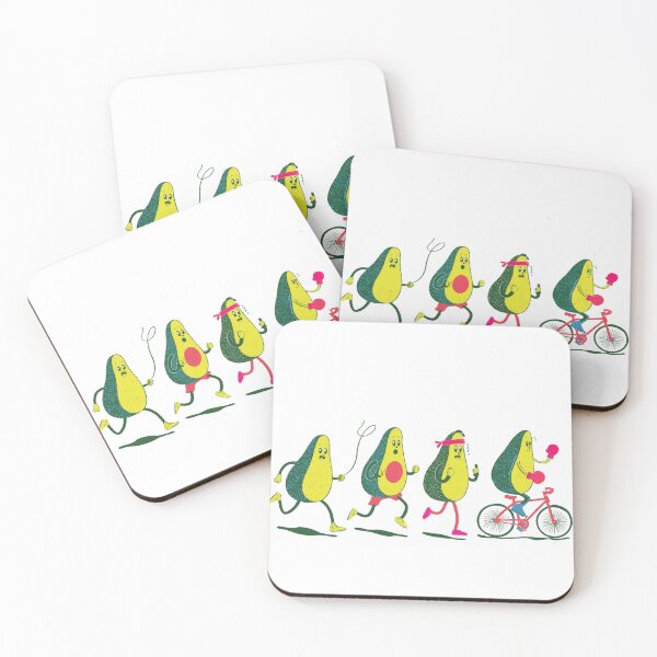 Item preview, Avocado Workout – Funny Fitness Design designed and sold by CleanLineStudio.