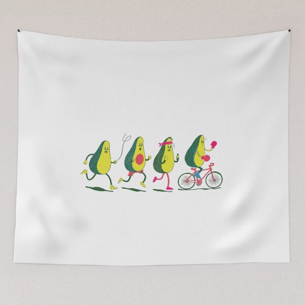 Item preview, Avocado Workout – Funny Fitness Design designed and sold by CleanLineStudio.