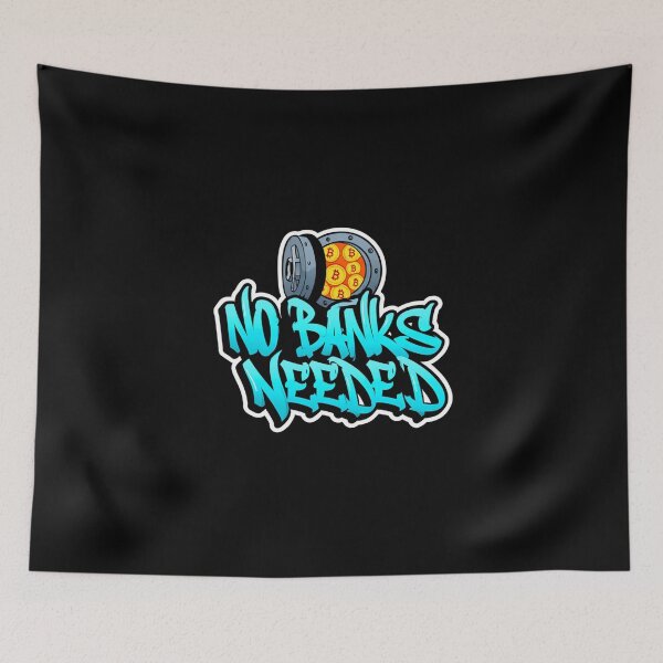 Item preview, Bitcoin No Banks Needed Streetwear Art designed and sold by RadDeck.