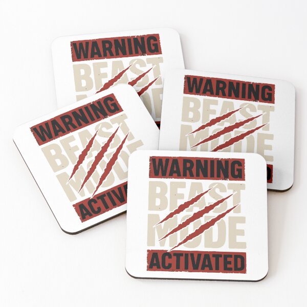 Item preview, Warning Beast Mode Activated designed and sold by UKArts16.