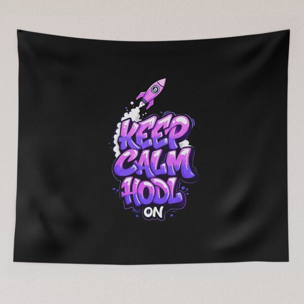 Item preview, Bitcoin Keep Calm Hodl On Streetwear Art designed and sold by RadDeck.