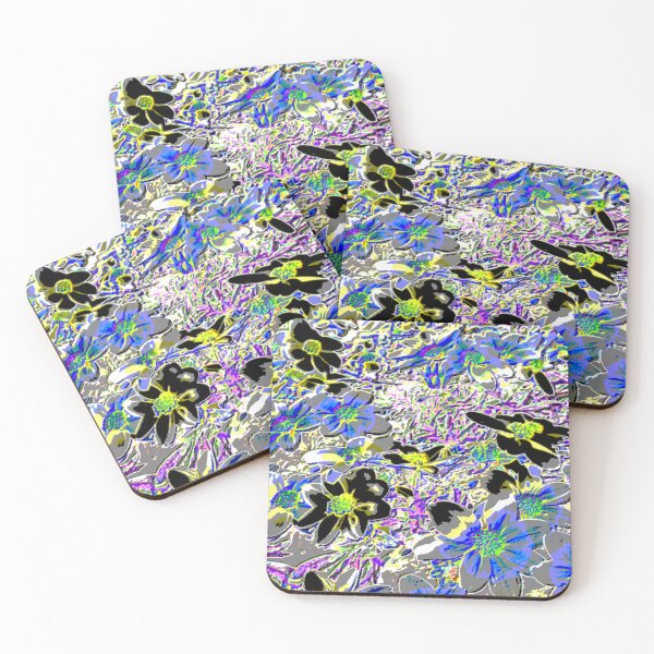 Item preview, flowerbed dark fun abstract floral art design designed and sold by SmashingDeals.