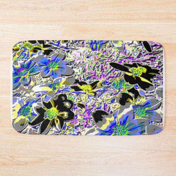 Item preview, flowerbed dark fun abstract floral art design designed and sold by SmashingDeals.