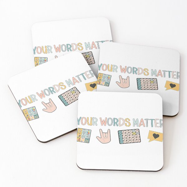 Item preview, Your Words Matter Aac Asl Speech Therapy Pathology Slp Aba Rbt Sign Language designed and sold by Brandynoss.