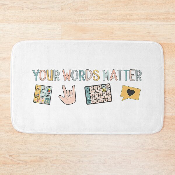 Item preview, Your Words Matter Aac Asl Speech Therapy Pathology Slp Aba Rbt Sign Language designed and sold by Brandynoss.