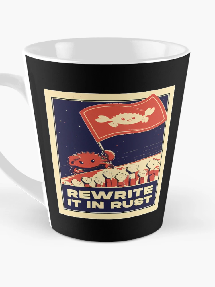 Thumbnail 3 of 4, Coffee Mug, Rewrite It In Rust Rust Programming designed and sold by HeatherAnng.