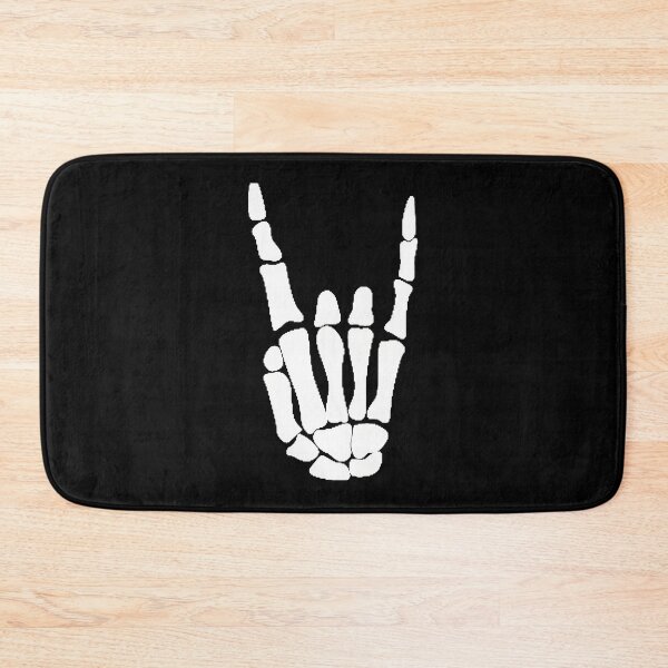 Item preview, Rock On Skeleton Hand Sign Patch Style designed and sold by HeatherAnng.