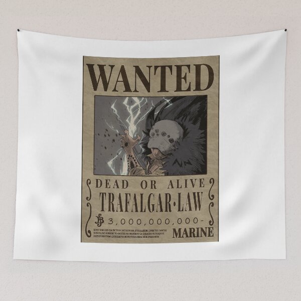 Item preview,  Trafalgar D Water Law Poster Bounty One Piece Wanted designed and sold by Brandynoss.
