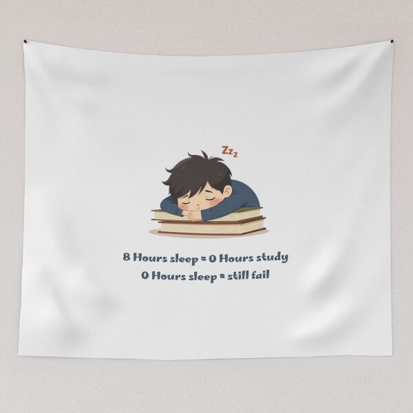 Item preview, Funny Student Sleep Study Meme – Exam Life Humor designed and sold by Hamadamedo.