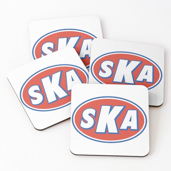 Item preview, SKA sticker - red and blue designed and sold by PIXEL POP DESIGNS - Beyond the Norm!.