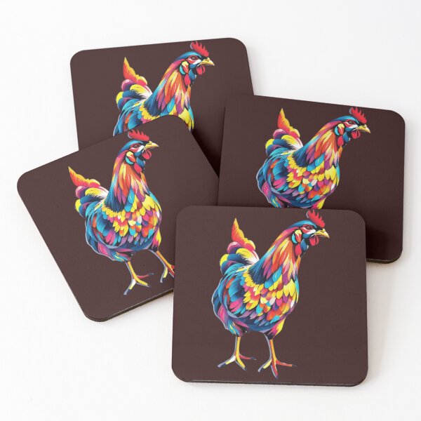 Item preview, Hen-tastic Rainbow Diva Art designed and sold by LuckyLunaBoutique.