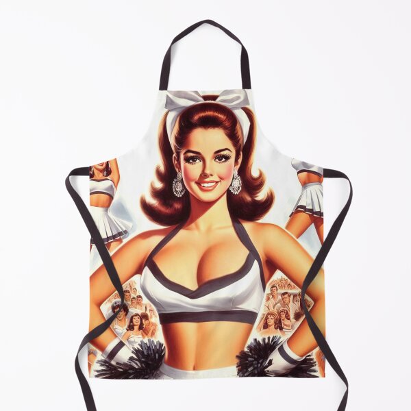 Item preview, Cute Vintage Cheerleader designed and sold by PulpVintage.