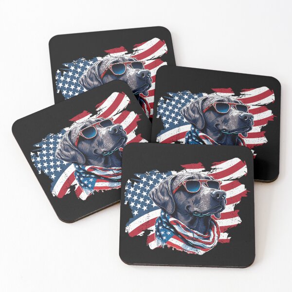 Item preview, American Flag Labrador Retriever 4th Of July USA designed and sold by Promise7Land.